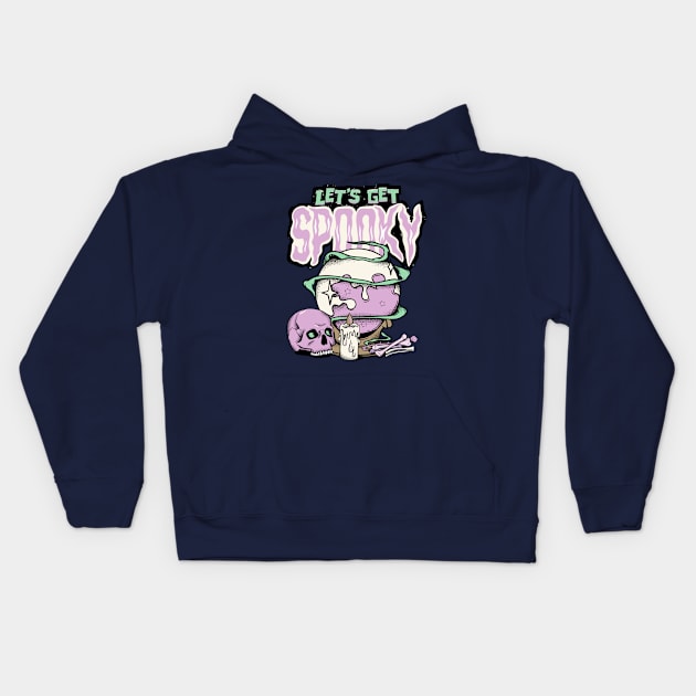 Purple skull Kids Hoodie by Winshop